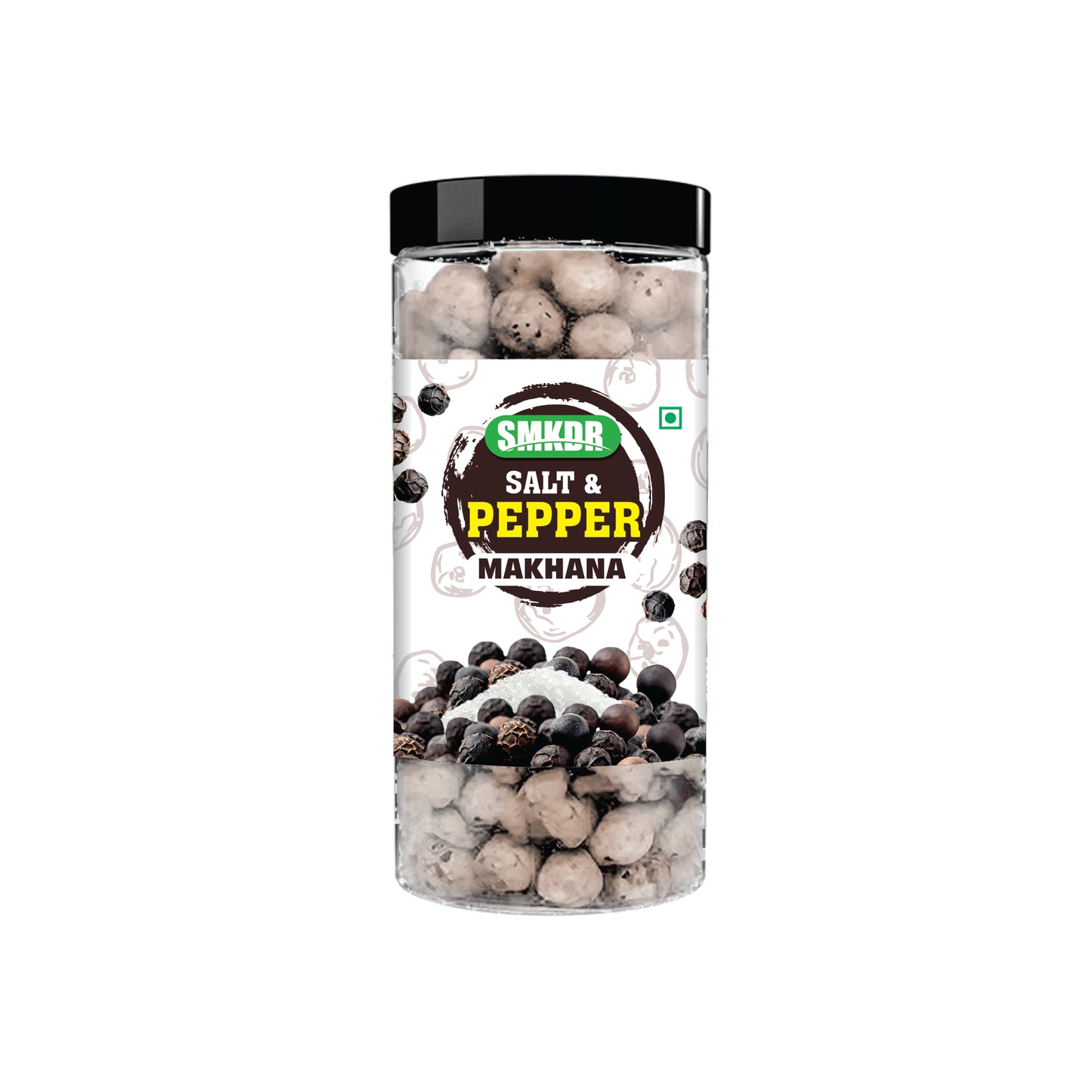 SMKDR Salt & Pepper Makhana – Bold, Crunchy, and Flavorful | Bold Flavors with Zero Guilt.