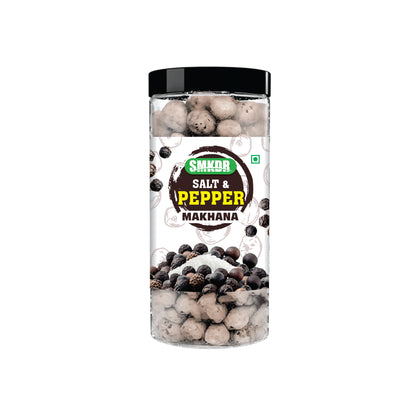 SMKDR Salt & Pepper Makhana – Bold, Crunchy, and Flavorful | Bold Flavors with Zero Guilt.